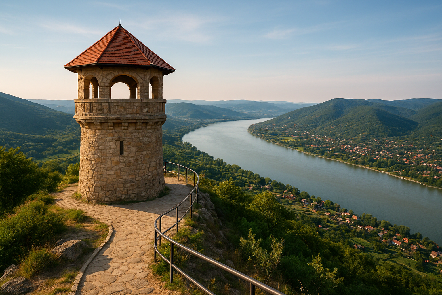 Julianus-kilátó: csodás dunakanyari panoráma Visegrád felett